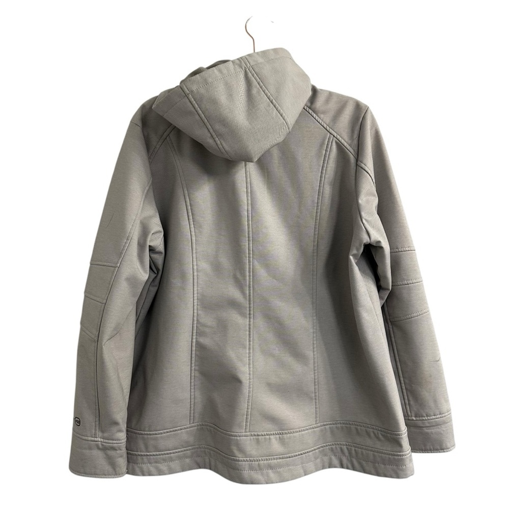 Free Country Light Gray Hooded Softshell Jacket - Picture 3 of 10
